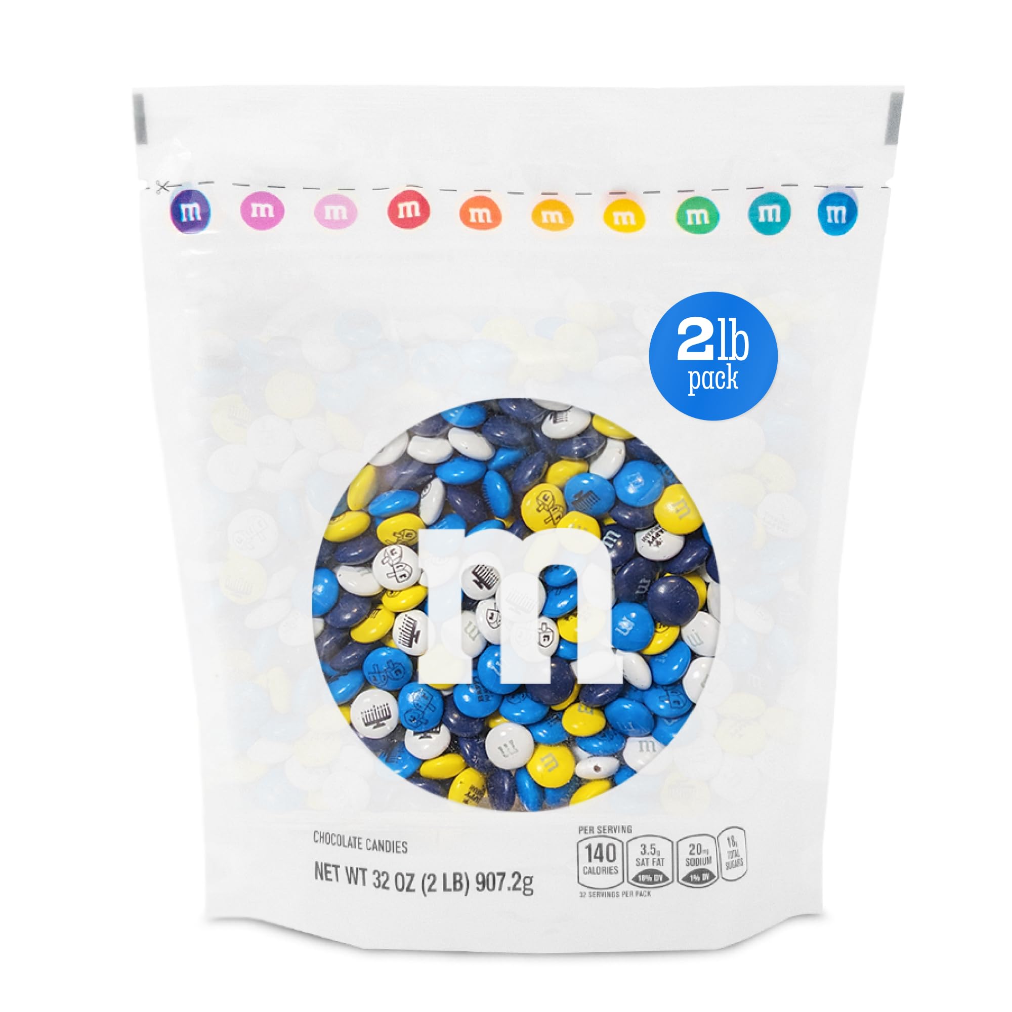 Amazon.com : M&M'S WORLD Hanukkah Milk Chocolate Candy - 2 Pounds